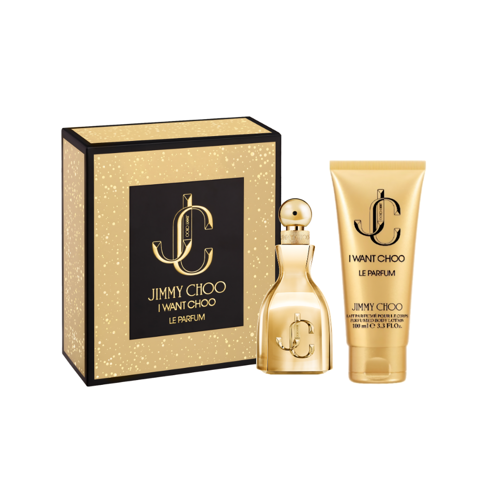 Jimmy Choo I Want Choo Le Parfum – Geschenkset – 60ml EDP + 100ml Bodylotion – Damesparfum