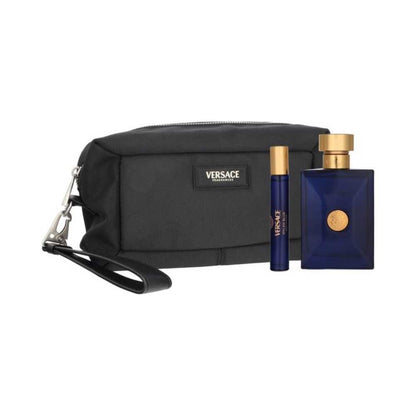 Versace Dylan Blue – 100ml EDT-spray & 10ml EDT-spray & toilettas – Herenparfum