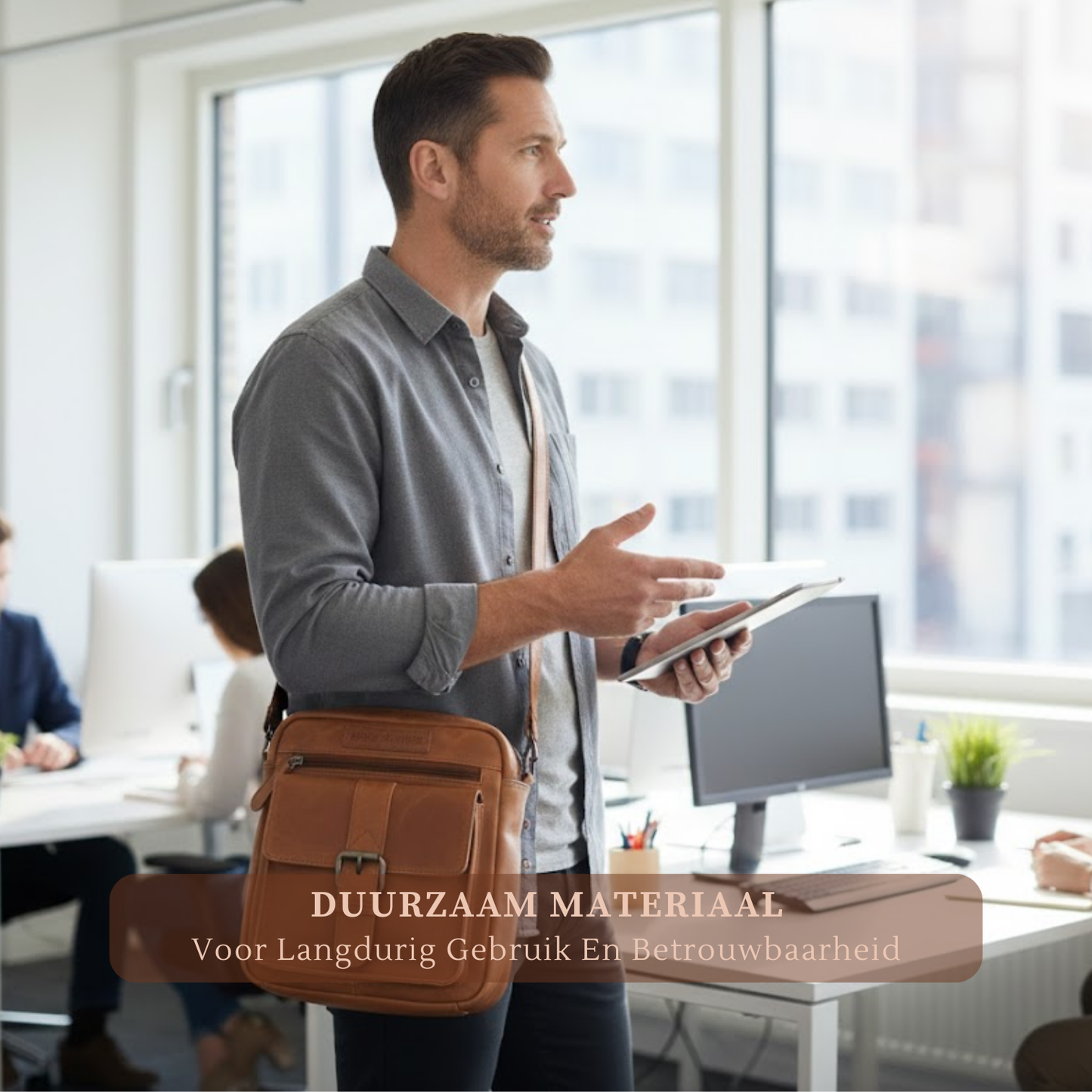 Louis Wallis | Volnerf Leer Crossbodytas – Dagelijks & Stijlvol