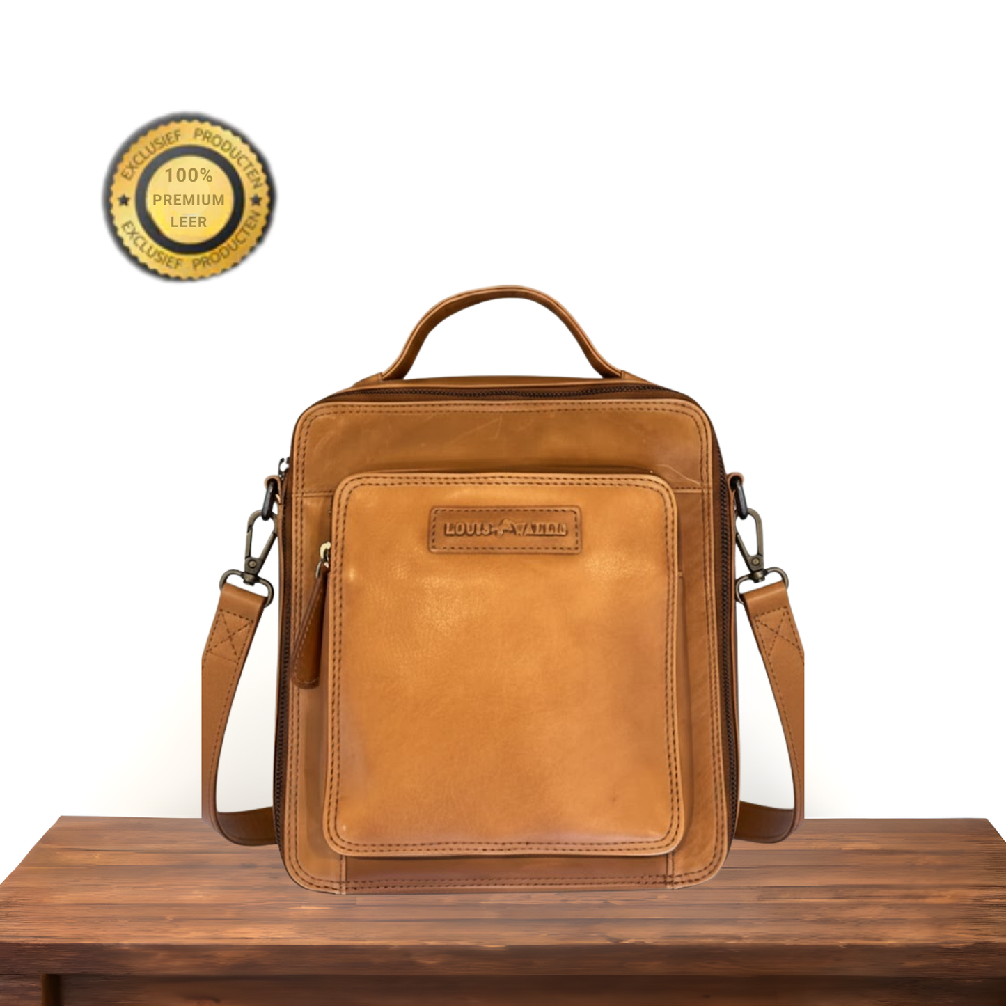 Louis Wallis | Volnerf Leer Messengertas – Werk & Vrije Tijd