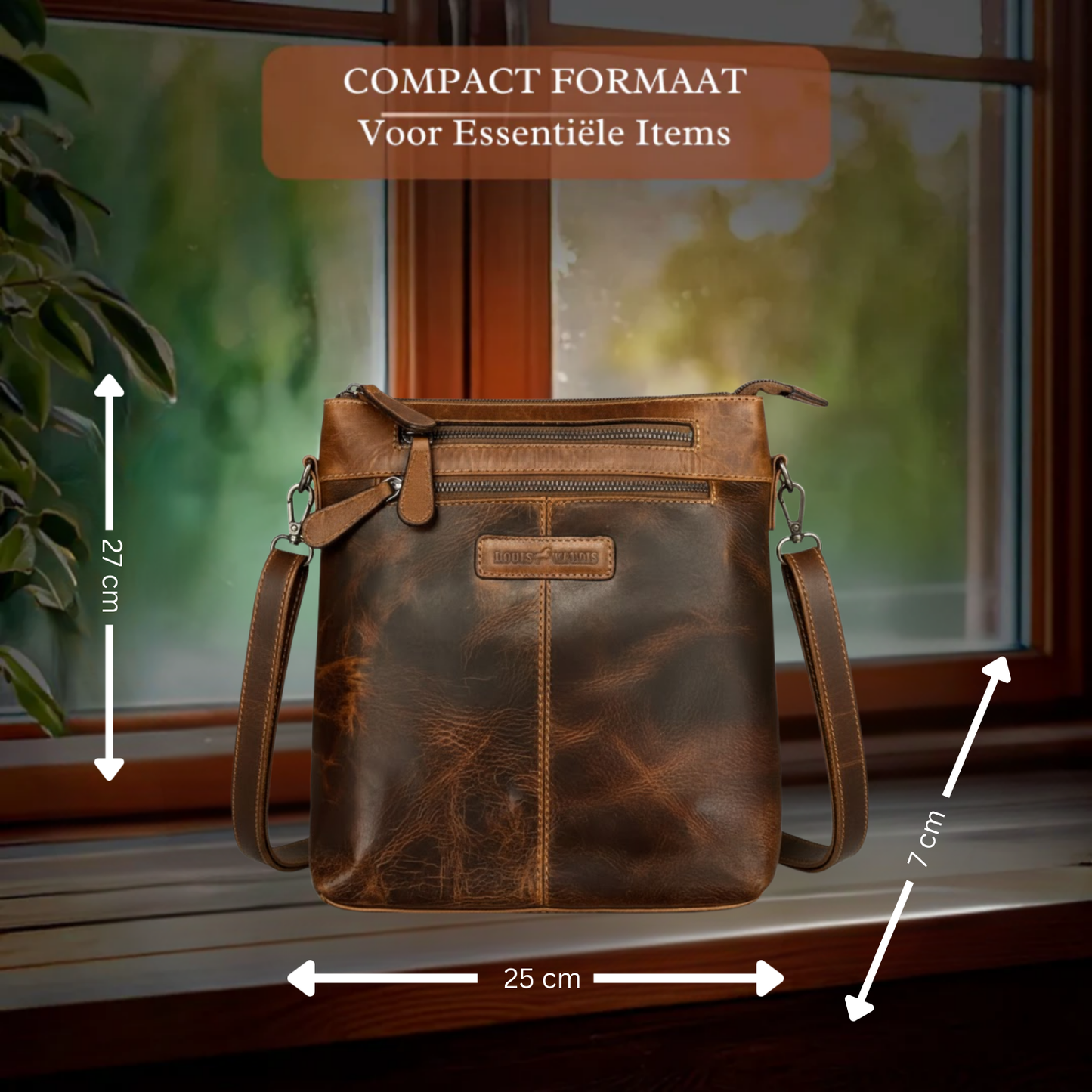 Louis Wallis | Volnerf Leer Crossbodytas – Robuust & Tijdloos