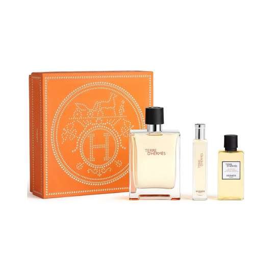 Hermes Terre d'Hermes – 100ml EDT-spray + 50ml Gel + 15ml Spray – Herenparfum