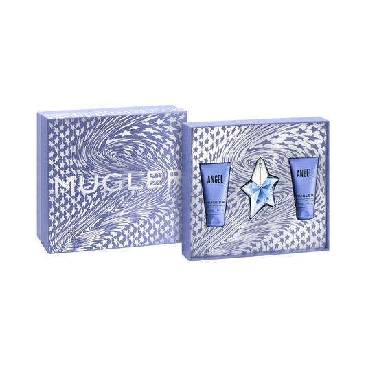 Mugler Angel – 25ml EDP-spray + 50ml Body Lotion + 50ml Shower Gel – Damesparfum