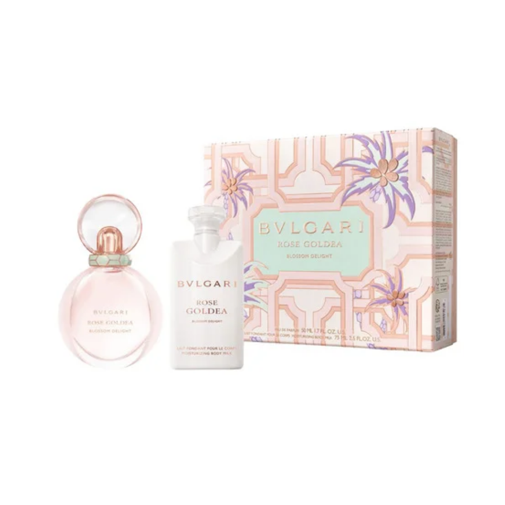 Bulgari Rose Goldea Blossom Delight – 50ml EDP-spray + 75ml Voedende Bodymilk – Damesparfum