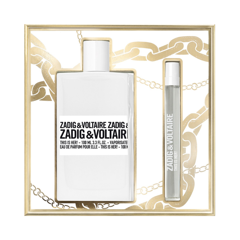 Zadig & Voltaire This is Her! – 100ml EDP-spray + 10ml EDP-spray – Damesparfum
