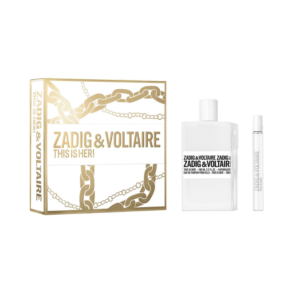 Zadig & Voltaire This is Her! – 100ml EDP-spray + 10ml EDP-spray – Damesparfum