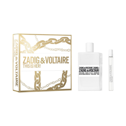 Zadig & Voltaire This is Her! – 100ml EDP-spray + 10ml EDP-spray – Damesparfum