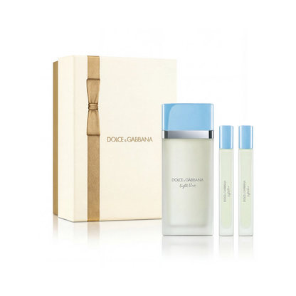 Dolce & Gabbana Light Blue – 100ml EDT-spray + 2 x 10ml EDT-spray – Damesparfum