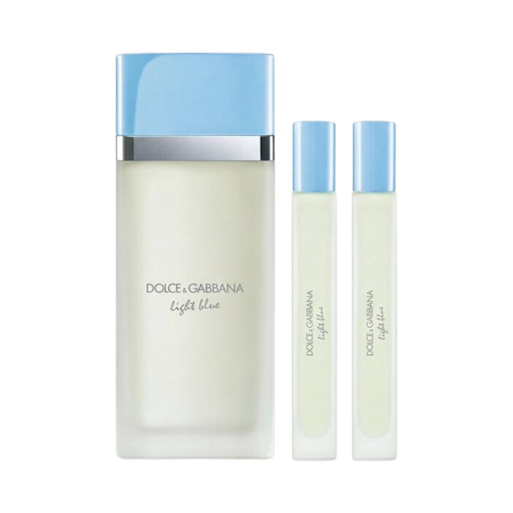 Dolce & Gabbana Light Blue – 100ml EDT-spray + 2 x 10ml EDT-spray – Damesparfum