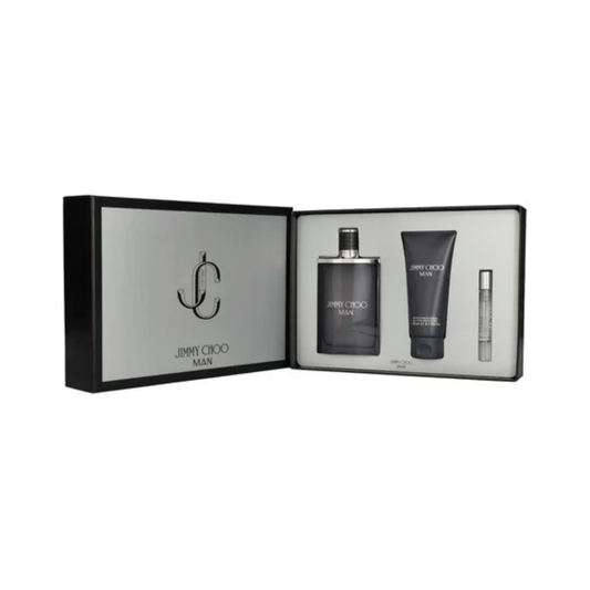 Jimmy Choo Man – 100ml EDT-spray + 100ml All-Over Shower Gel + 7.5ml EDT-spray – Herenparfum