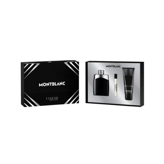 Montblanc Legend – 100ml EDT-spray + 100ml All-Over Shower Gel + 7.5ml EDT-spray – Herenparfum