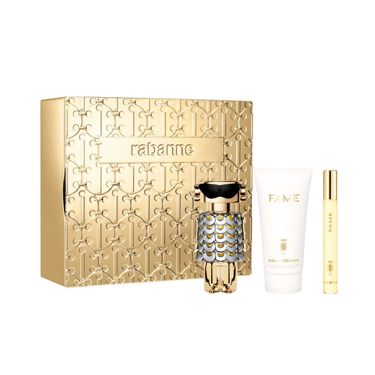 Paco Rabanne Fame – 50ml EDP-spray + 75ml Body Lotion + 10ml Travel Spray – Damesparfum