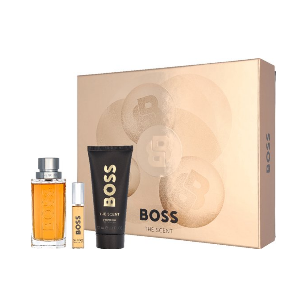 Hugo Boss The Scent – 100ml EDT-spray + 100ml Shower Gel + 10ml EDT-spray – Herenparfum