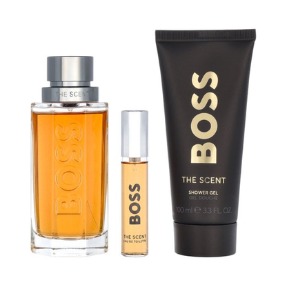 Hugo Boss The Scent – 100ml EDT-spray + 100ml Shower Gel + 10ml EDT-spray – Herenparfum