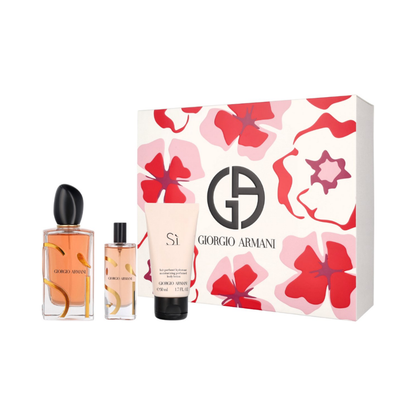 Giorgio Armani Si Intense – 100ml EDP-spray + 15ml EDP-spray + 50ml Body Lotion – Damesparfum