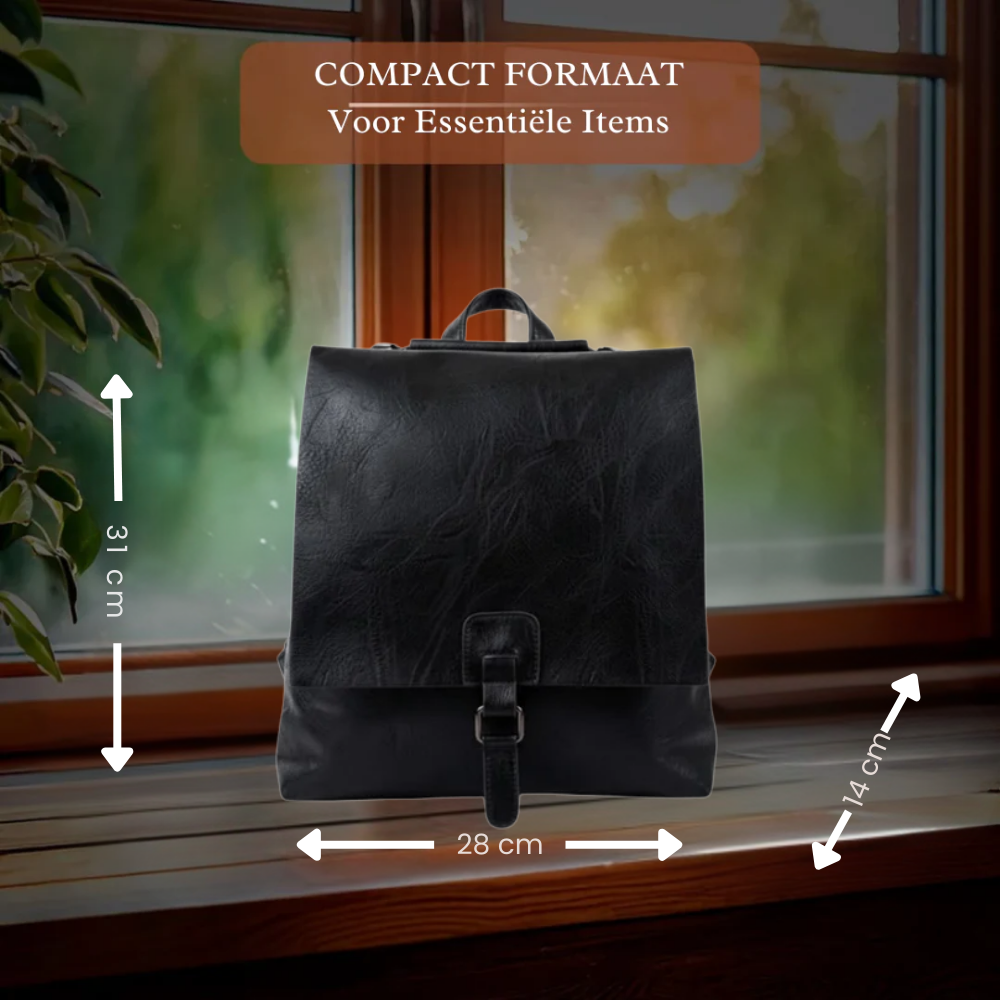 Lina | Functioneel Rugzak met Klepsluiting | Laatste Dag 80% Korting