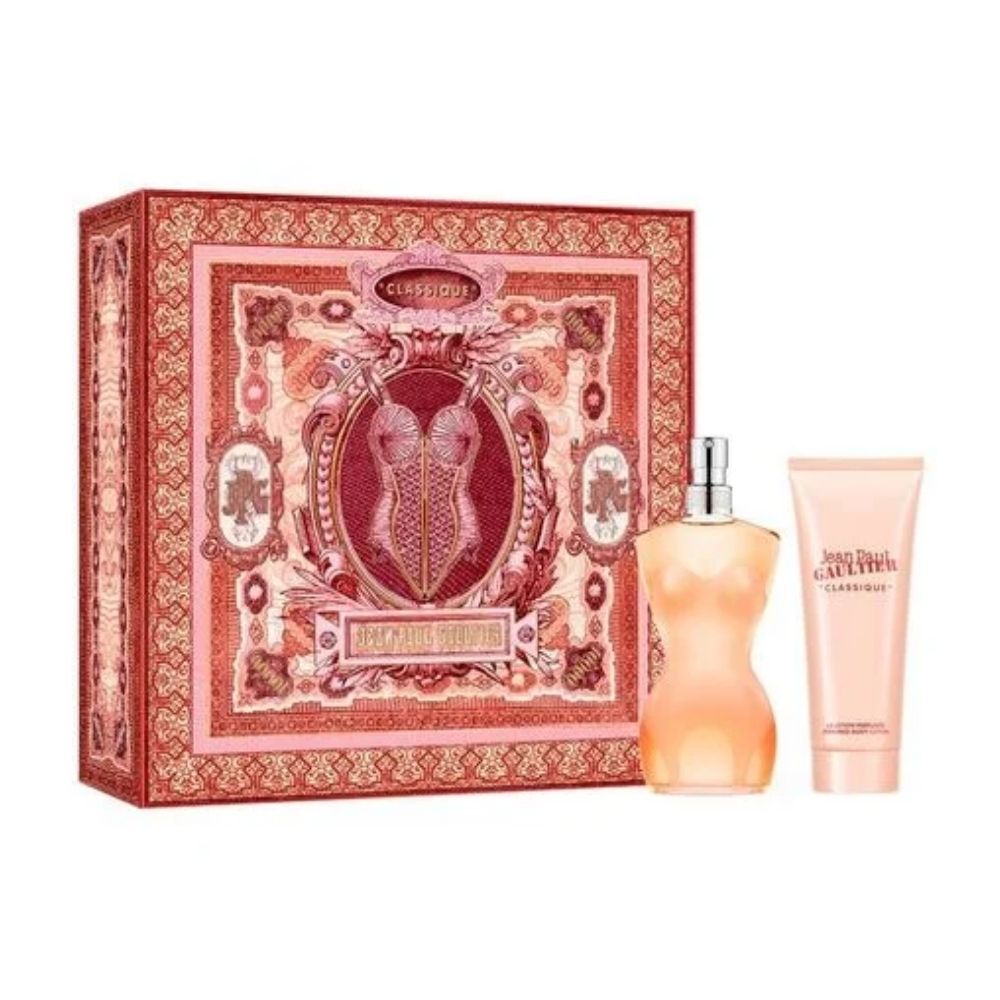 Jean Paul Gaultier Classique Cadeauset – 50ml Eau De Toilette + 75ml Geparfumeerde Bodylotion