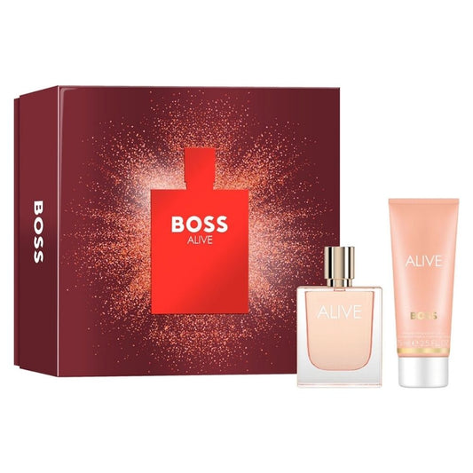 Hugo Boss Alive – 50ml Eau De Parfum Spray + 75ml Bodylotion