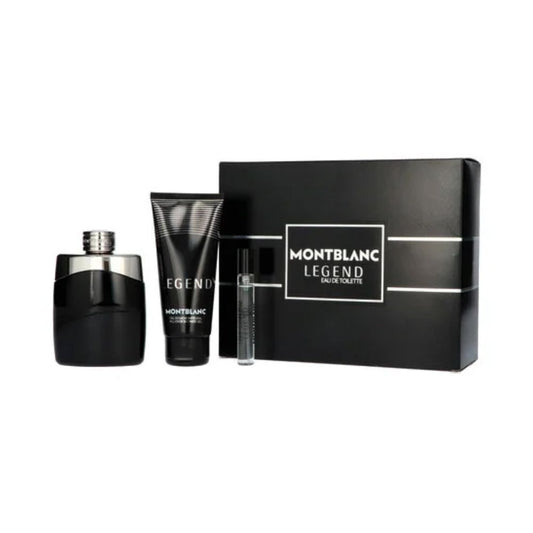 Montblanc Legend Cadeauset – 100ml Eau De Toilette + 100ml Douchegel + 7,5ml Travelspray
