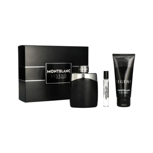 Montblanc Legend 100ml EDT Spray - 100ml Showergel - 7.5ml EDT Mini